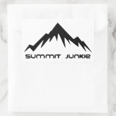 Summit Junkie Rechteckiger Aufkleber (Tasche)