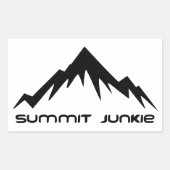 Summit Junkie Rechteckiger Aufkleber (Vorderseite)