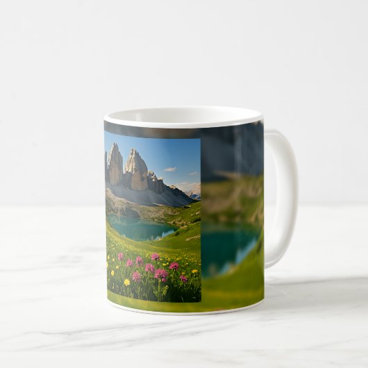 Summit Lake Bloom Kaffeetasse (VorderseiteRechts)