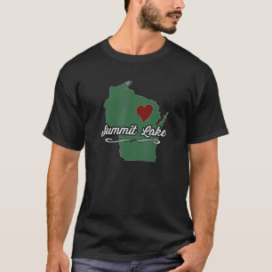 SUMMIT LAKE Wisconsin WI USA City Staat Souvenir T-Shirt