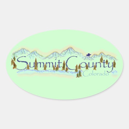 Summit Landkreis Colorado Aufkleber (Vorderseite)