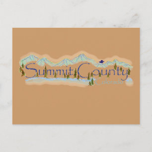 Summit Landkreis Colorado Postkarte