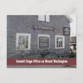 Summit Stage Office Mount Washington Photographic Postkarte (Vorderseite)