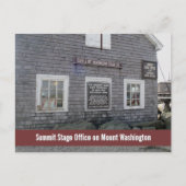 Summit Stage Office Mount Washington Photographic Postkarte (Vorderseite)