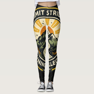 Summit Striders Vintage Trail Running Abzeichen T- Leggings