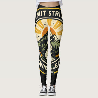 Summit Striders Vintage Trail Running Abzeichen T- Leggings