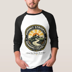 Summit Striders Vintage Trail Running Abzeichen T- T-Shirt