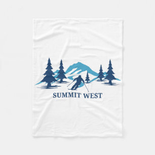 Summit West Washington Skigebiet Skifahren Skifahr Fleecedecke