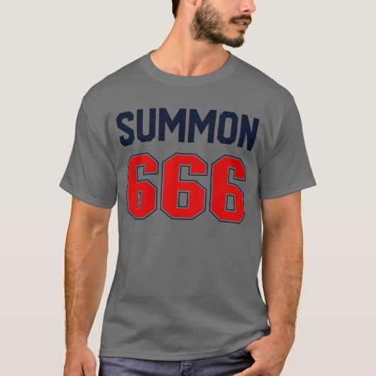 Summon 666 Jersey Satanist Devil Worshipper 666 T-Shirt (Vorderseite)