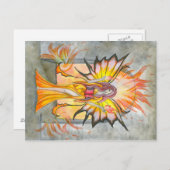 Summoning Fire Fairy Postcard Postkarte (Vorne/Hinten)