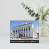 Sumner Landkreis Courthouse - Gallatin, TN Postkarte (Stehend Vorderseite)