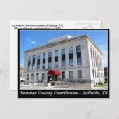 Sumner Landkreis Courthouse - Gallatin, TN Postkarte (Vorne/Hinten)