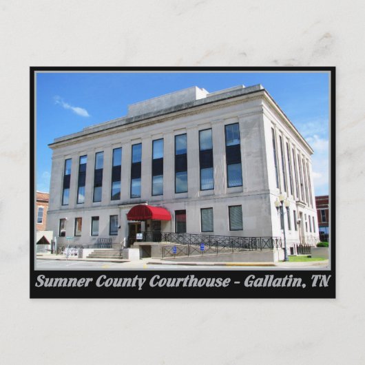 Sumner Landkreis Courthouse - Gallatin, TN Postkarte (Vorderseite)