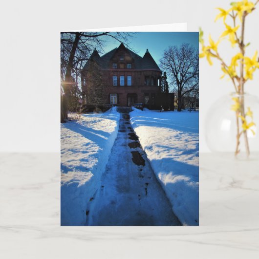 "Sumner McKnight Mansion" Weihnachtskarte Karte (Gelbe Blume)