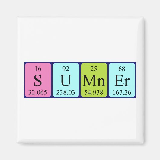 Sumner Periodenmagnetmagnet Magnet (Vorne)
