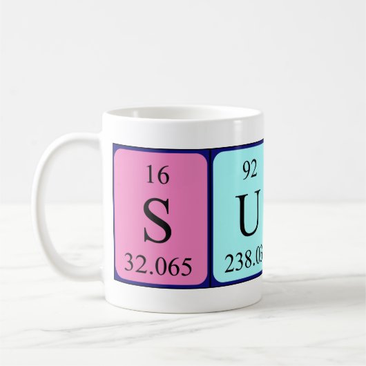Sumner Periodenname-Tasse Kaffeetasse (Links)