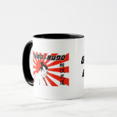 Sumo-Budo japanische Kunst-Tasse Tasse (Vorderseite Links)