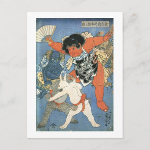 Sumo Bunny! Postkarte