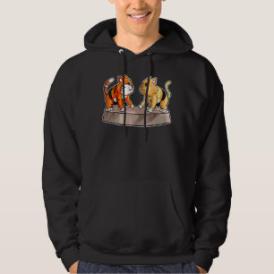 Sumo Cat and Sumo Tiger Wrestling Wrestling und U Hoodie