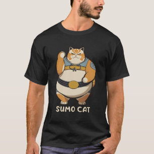 Sumo Cat Kitty Wrestler T-Shirt