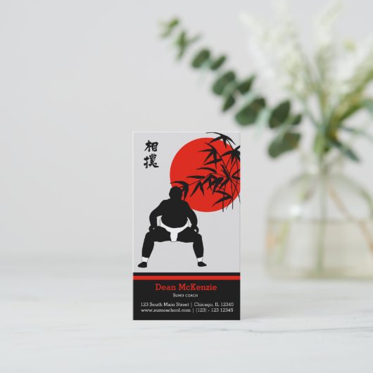 Sumo Coach Visitenkarte (Stehend Vorderseite)