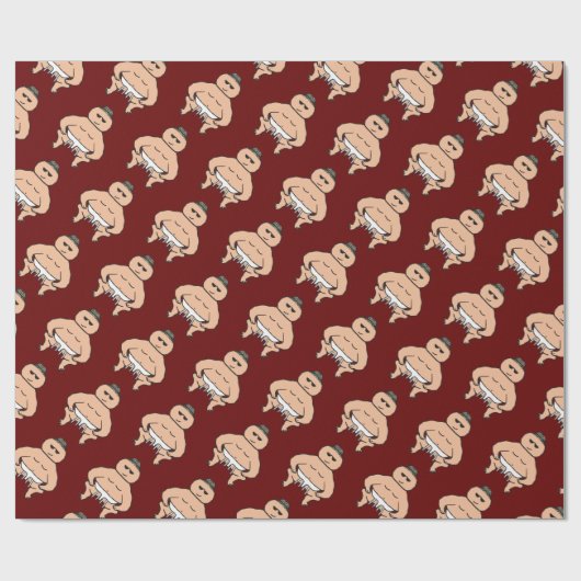 Sumo Geschenkpapier (Flach)