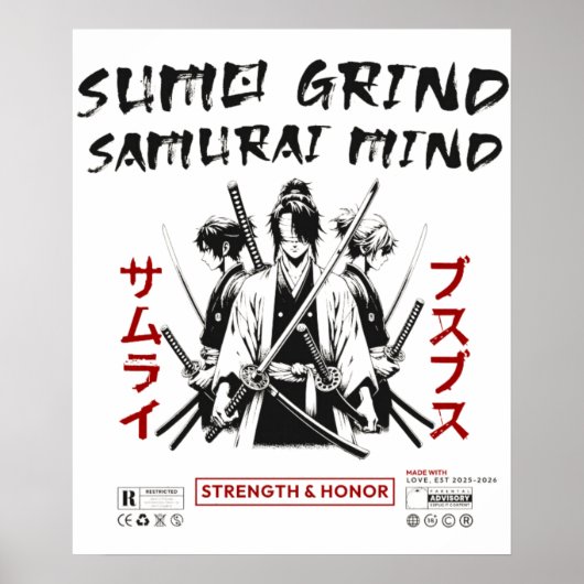 Sumo Grind Samurai Grind Poster (Vorne)