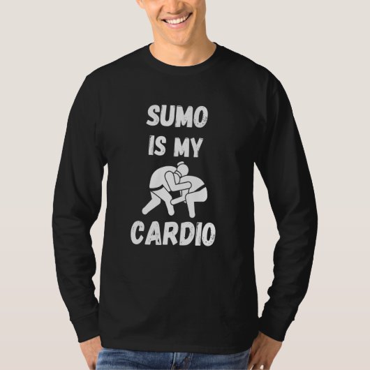 Sumo Is My Cardio Retro Sumo T-Shirt (Vorderseite)