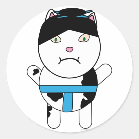 Sumo Kitty Sticker (Vorderseite)