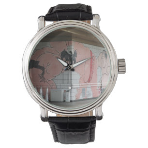Sumo Mural Kunst Armbanduhr