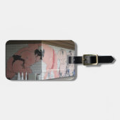 Sumo Mural Kunst Gepäckanhänger (Vorderseite horizontal)