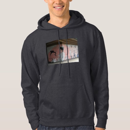 Sumo Mural Kunst Hoodie (Vorderseite)