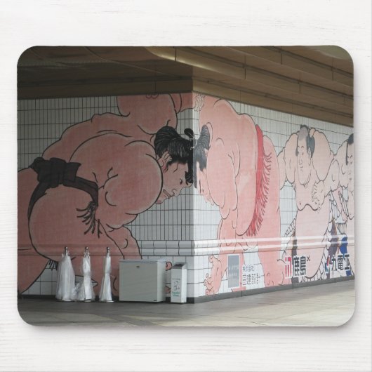 Sumo Mural Kunst Mousepad (Vorne)