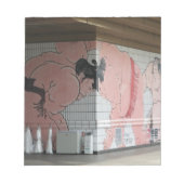Sumo Mural Kunst Notizblock (Vorderseite)