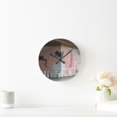 Sumo Mural Kunst Runde Wanduhr (Zuhause)