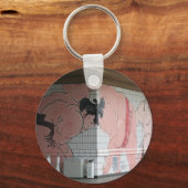 Sumo Mural Kunst Schlüsselanhänger (Vorderseite)