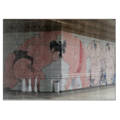 Sumo Mural Kunst Schneidebrett (Vorderseite)
