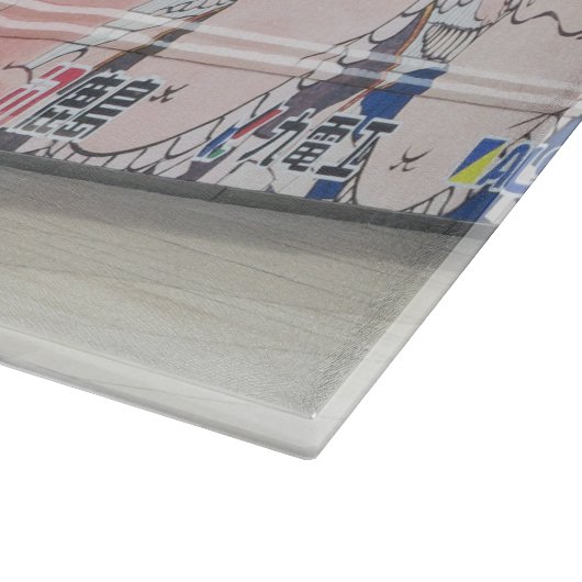 Sumo Mural Kunst Schneidebrett (Ecke)