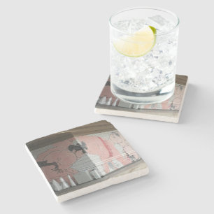 Sumo Mural Kunst Steinuntersetzer