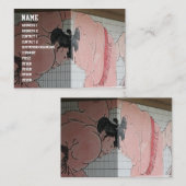 Sumo Mural Kunst Visitenkarte (Vorne/Hinten)