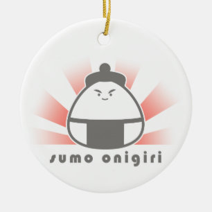 Sumo Onigiri Keramikornament
