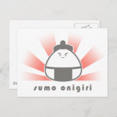 Sumo Onigiri Postkarte (Vorne/Hinten)