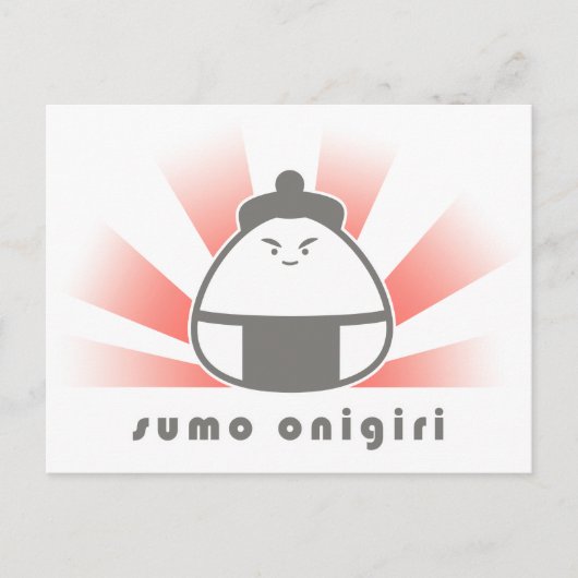 Sumo Onigiri Postkarte (Vorderseite)