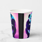 Sumo Panda der Bamboo Gnasher, Papier Cups Pappbecher (Rechts)