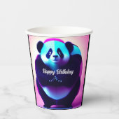 Sumo Panda der Bamboo Gnasher, Papier Cups Pappbecher (Vorderseite)