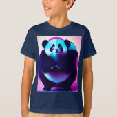 Sumo Panda The Bamboo Gnasher, Kids Tshirt (Vorderseite)