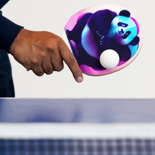Sumo Panda The Bamboo Gnasher, Ping Pong Paddle Tischtennis Schläger (InSitu)