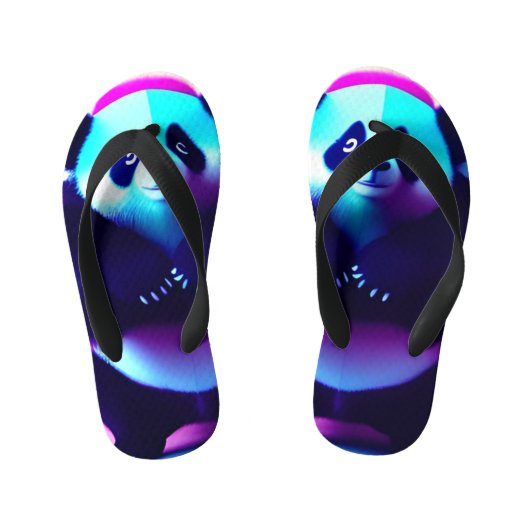 Sumo Panda The Bamboo Gnasher, Thongs Kinderbadesandalen (Fußbett)