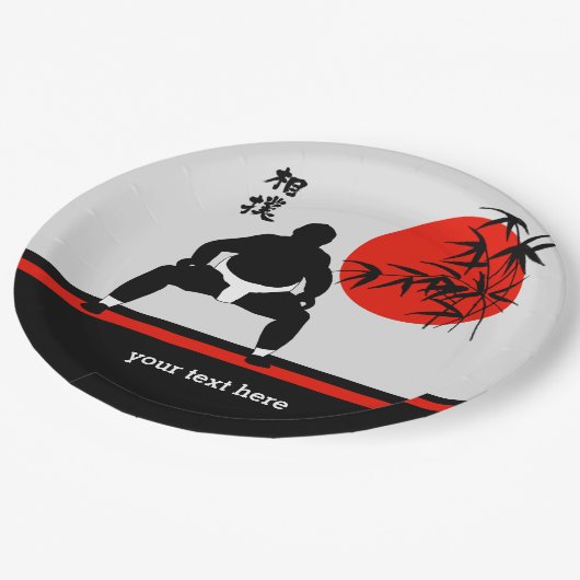 Sumo Pappteller (Schrägansicht)