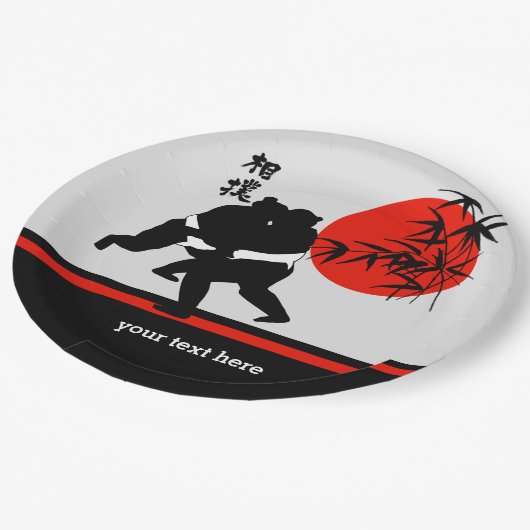 Sumo Pappteller (Schrägansicht)